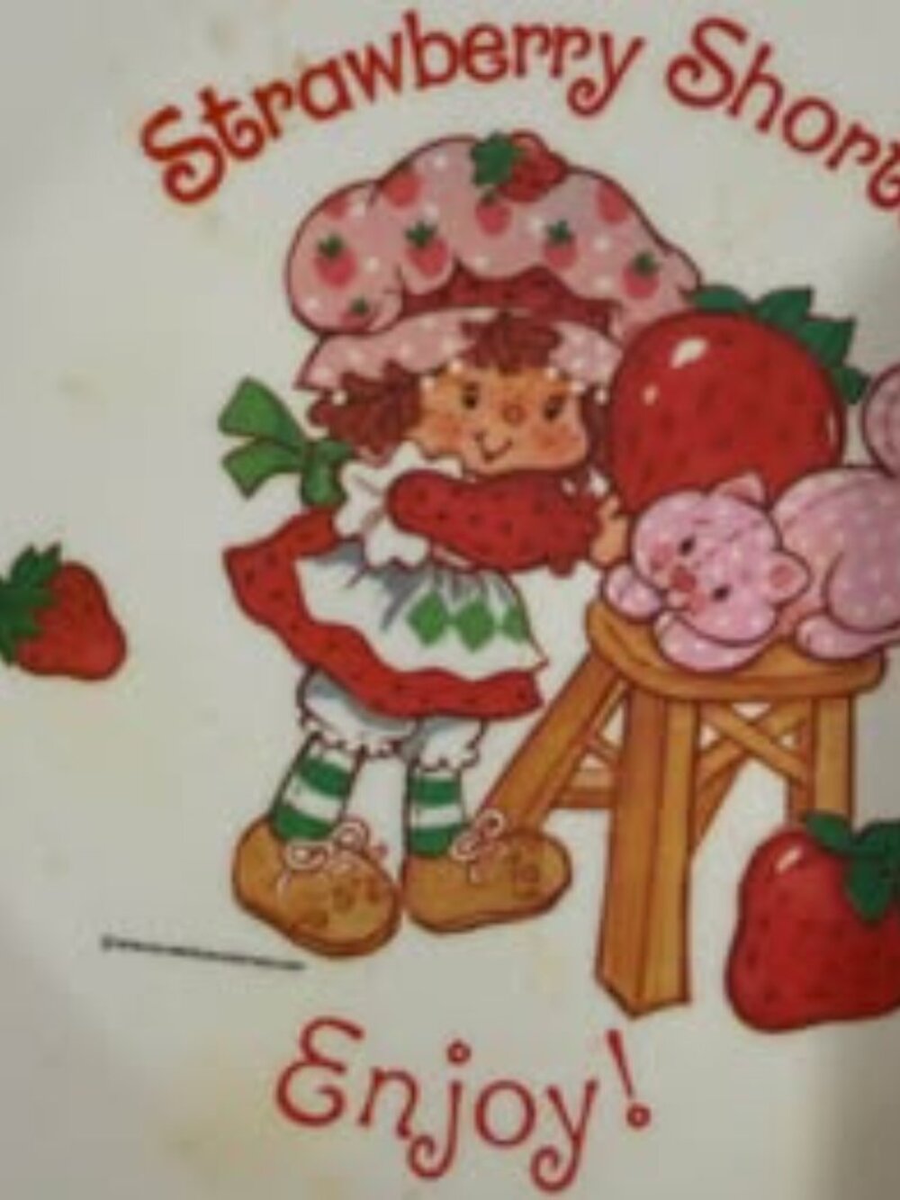 Vintage Strawberry Shortcake Plate - Picture 2 of 3